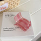 Beau - Marbled Acetate Rectangular Claw Clip