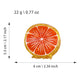 Beau - Round Fruit Slice PVC Claw Hair Clip