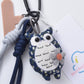 Keypus - Cute Navy Blue Owl Keychain