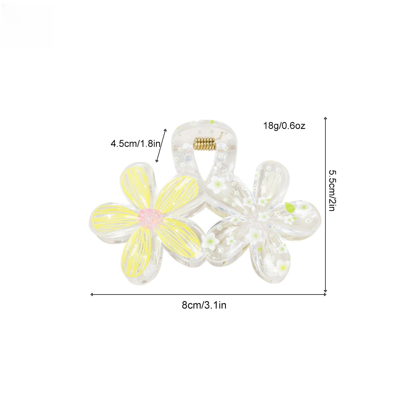 Beau - Five Petal Flower Hair Clip