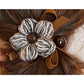 Gifty - Floral Bow Hair Scrunchie