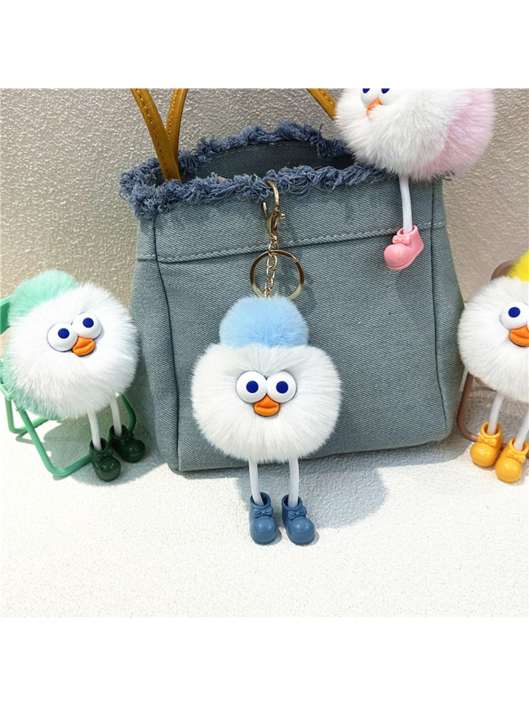Keypus - Cartoon Funny Round Keychain
