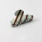 Beau - Retro Inspired Striped PVC Hair Claw Clip
