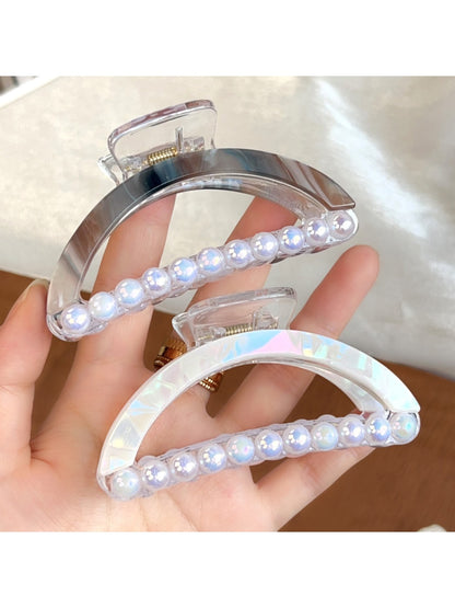 Beau - Minimalist Semi Circle Openwork Claw Clip