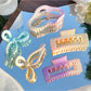 Beau - Gradient Plastic Square Shape Claw Clip
