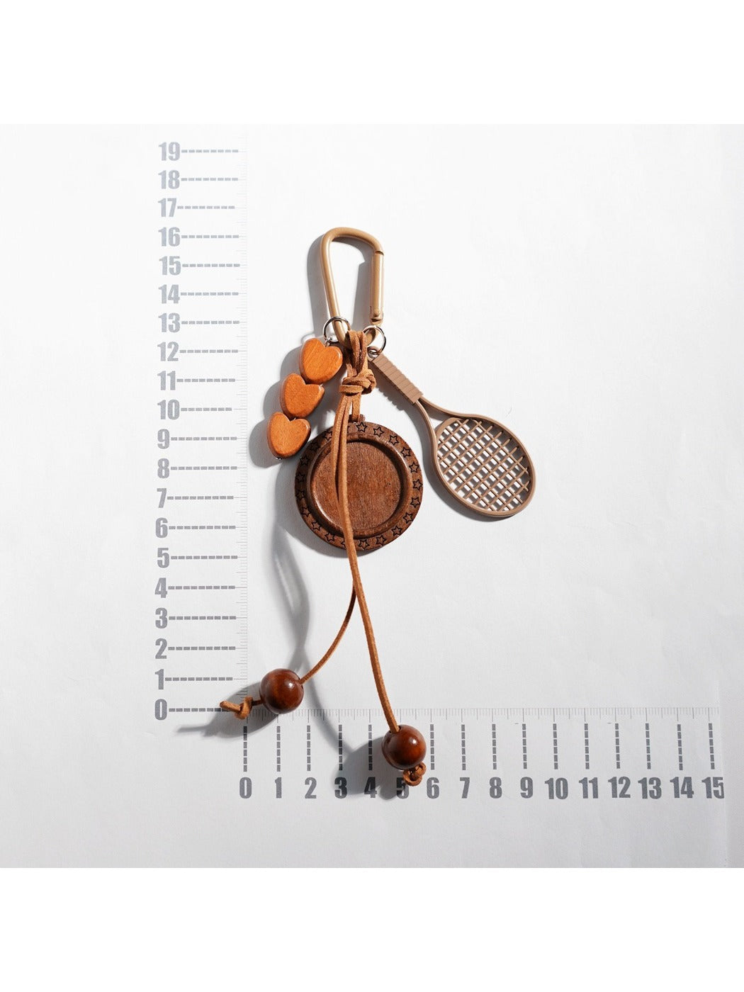 Keypus - Dark Colored Racket Shaped Keychain