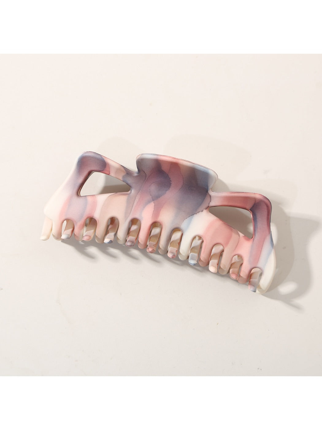 Beau - Ink Wash Striped Shark Hair Claw Clip