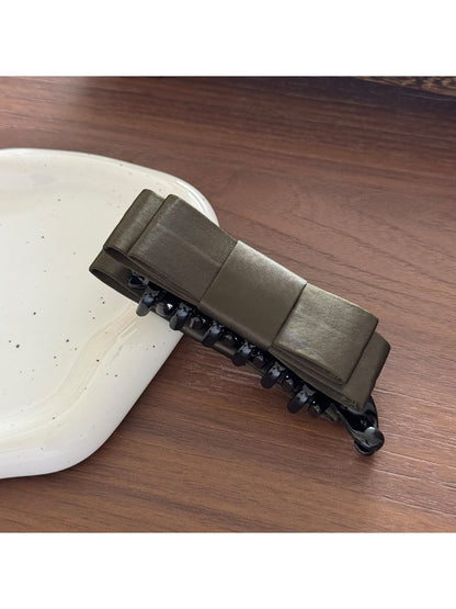 Beau - Sleek Bow Design Plastic Banana Clip