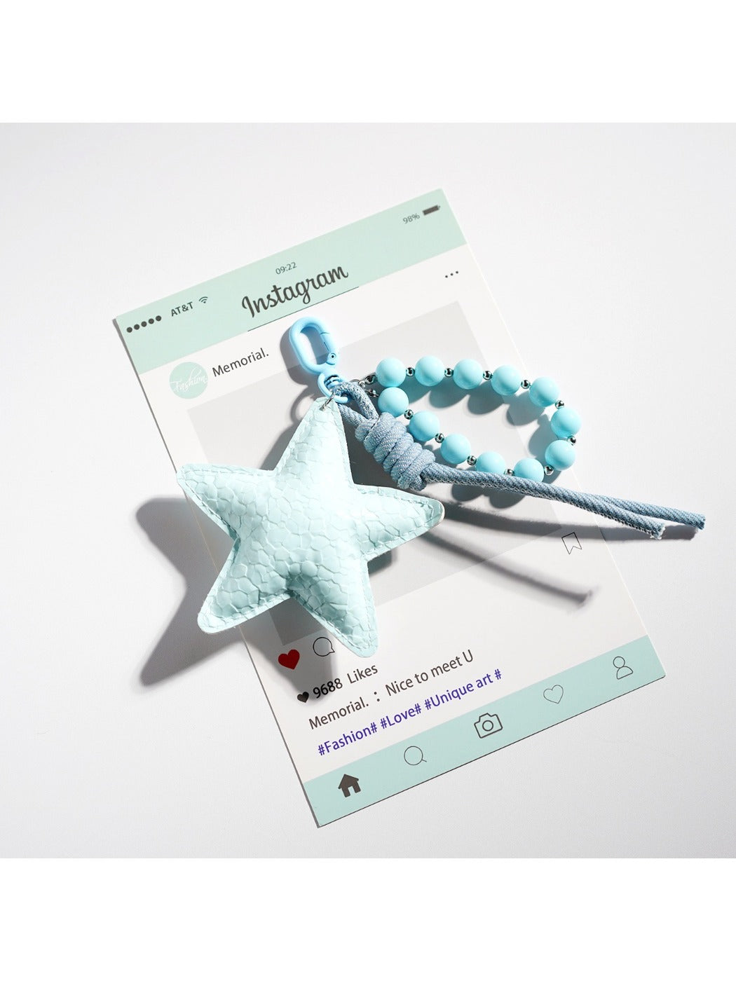 Keypus - Playful Starfish Charm Keychain