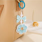 Keypus - Beaded Flower Bow Bag Charm Keychain