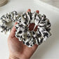 Gifty - Ink Wash Floral Print Polyester Scrunchie