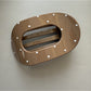 Beau - Oval Openwork Hair Claw Clip
