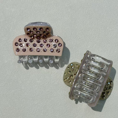 Beau - Shiny Rhinestone Tiny Hair Claw Clip