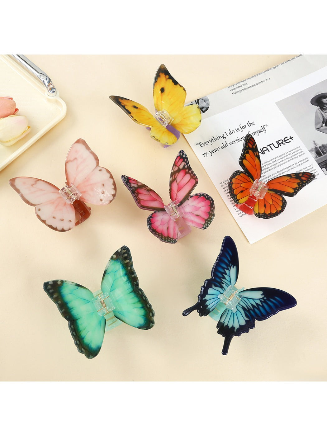 Beau - Vintage Butterfly Hair Claw Clip