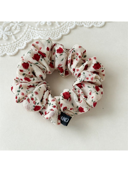 Gifty - Floral Print Fabric Hair Ties
