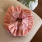Gifty - Pink Plaid Scrunchie Hair Clip and Headband