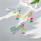 Keypus - Double-Sided Flower Beaded Keychain Charm