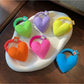 Gifty - Padded Heart Polyester Fabric Hair Tie
