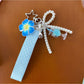 Keypus - Plumeria Bow Ice Cream Accent Bag Charm Keychain