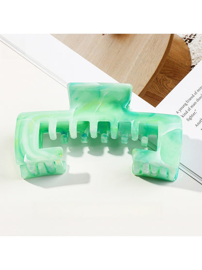 Beau - Geometric Marble Style PC Claw Hair Clip