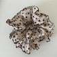Gifty - Elegant Ditsy Floral Ruched Scrunchie