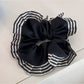 Gifty - Ruffled Edge Striped Satin Scrunchie