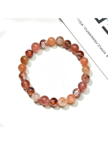 Close-up of Lovra bracelet showing detailed colorful crystal beads and silver accents