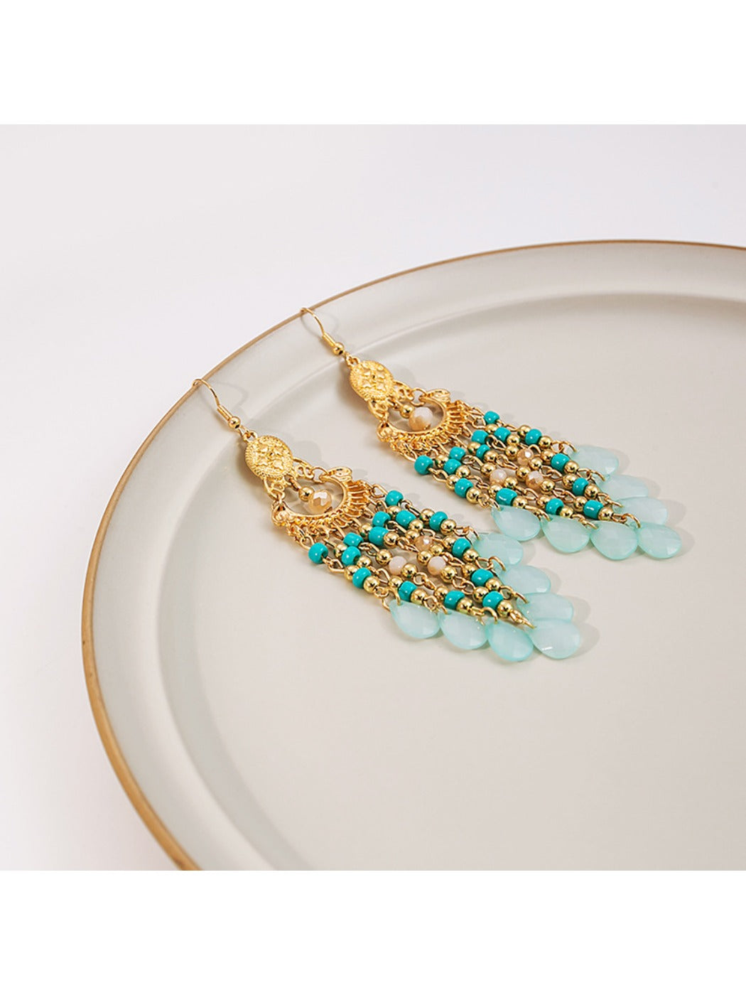 Earedge - Bohemian Openwork Tassel Earrings