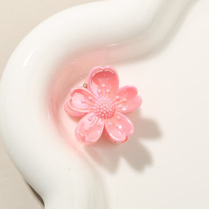 Beau - Glossy Petal Flower PS Claw Clip