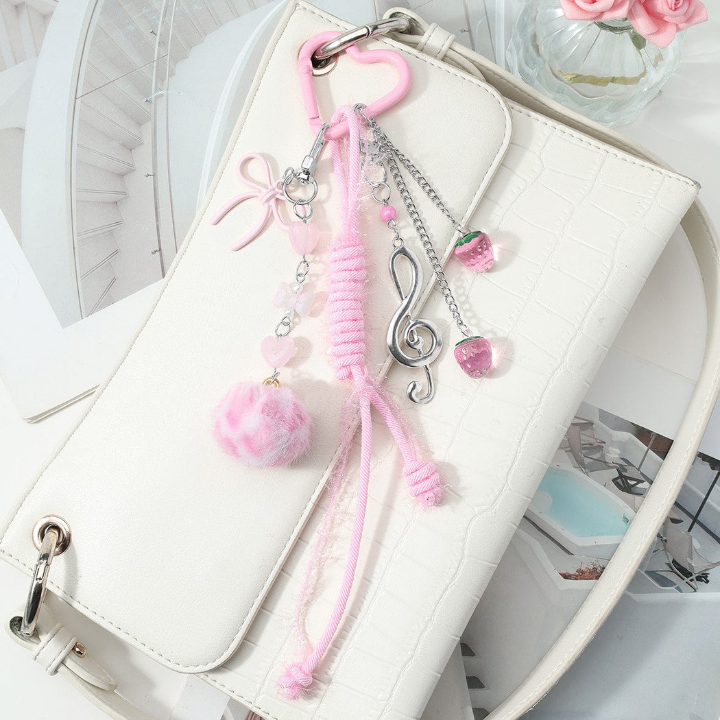 Keypus - Y2K Star Music Note Charm Keychain