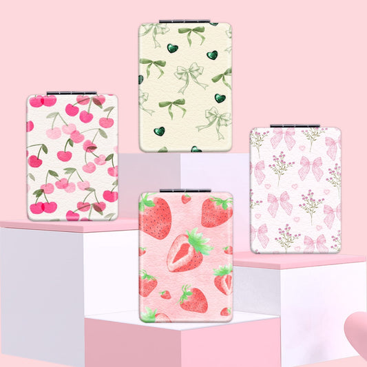 Mirroray - Folding Compact Mirror with Fruit Print