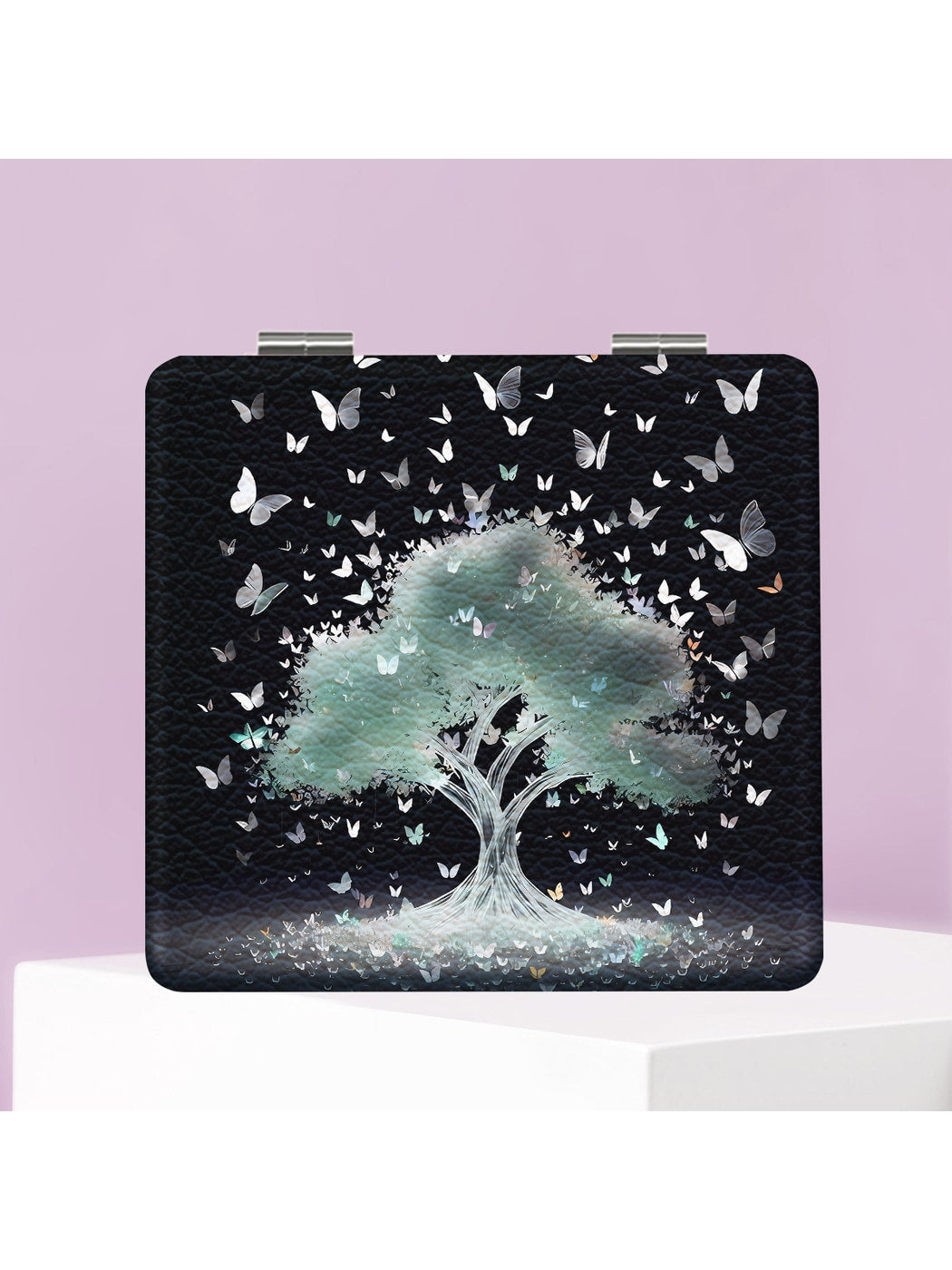 Mirroray - Butterfly Tree Pattern Compact Folding Mirror