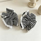 Gifty - Gingham Lace Trim Polyester Scrunchie