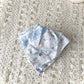 Gifty - Rabbit Print Lace Trim Square Scarf Scrunchie