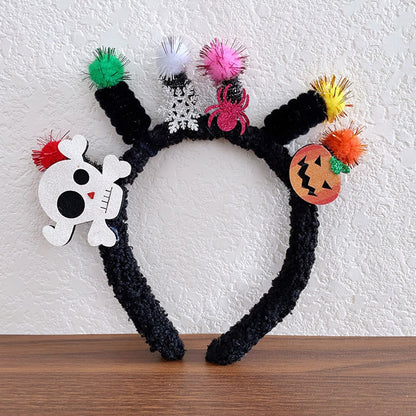 Gifty - Plush Halloween Skull Pumpkin Spider Headband