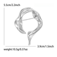 Brovia - Modern Irregular Open Shape Alloy Brooch