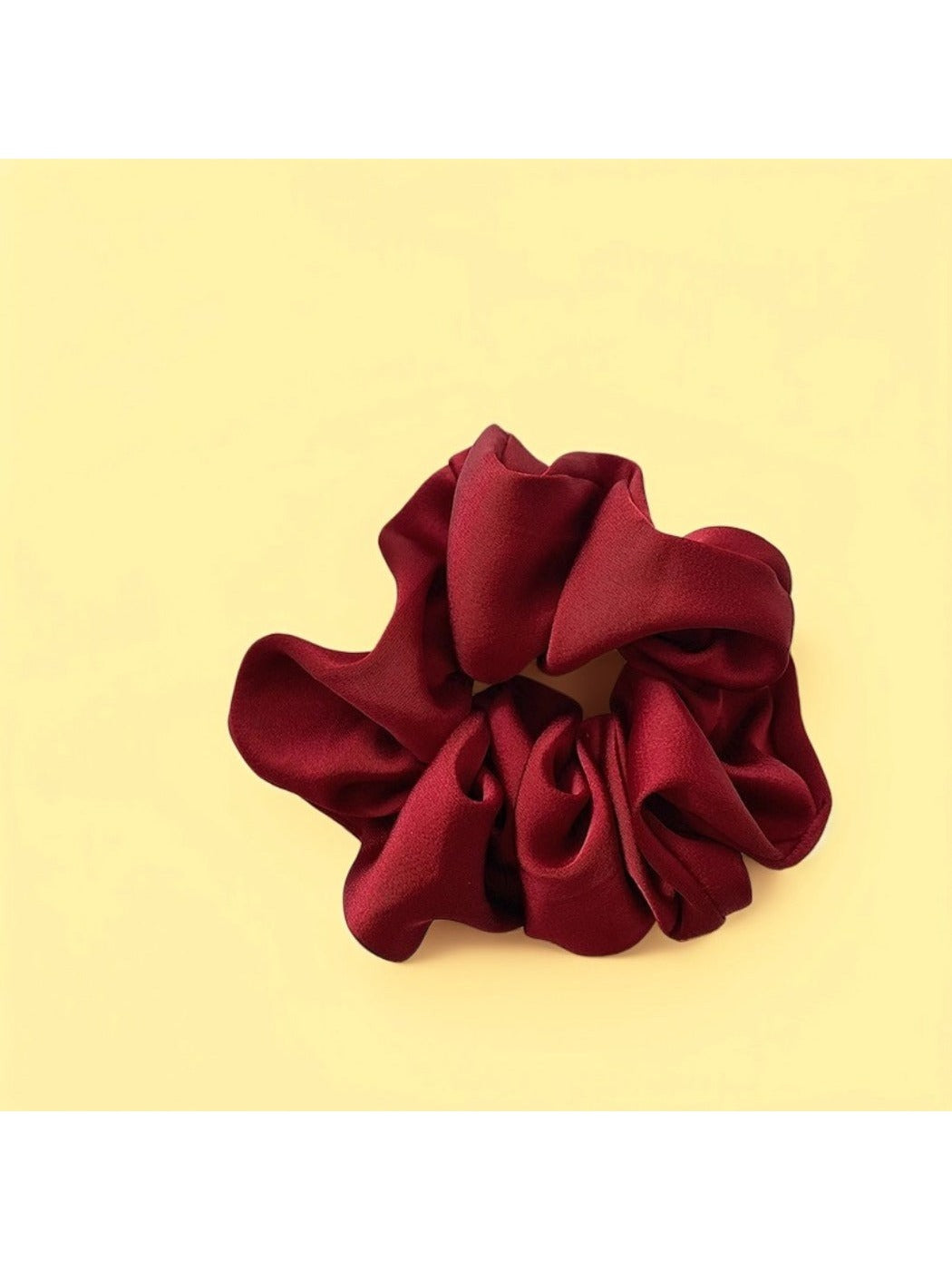 Gifty Luxury Satin Scrunchies color options including 375#Beige, 376#Champagne, 377#Blue