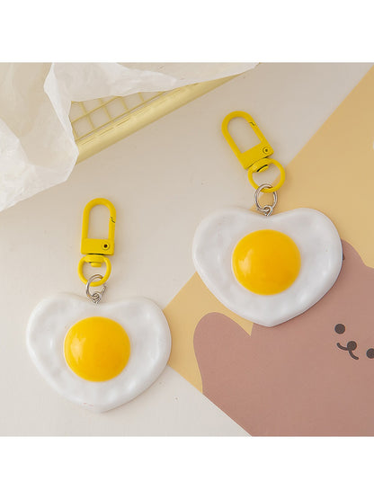 Keypus - Cute Fried Egg Keychain