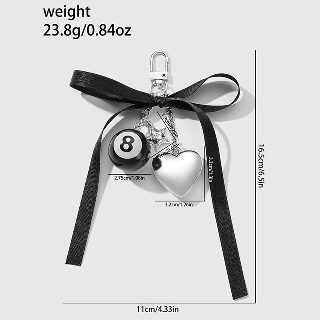 Keypus - Modern Ball Design Bow Fresh Keychain
