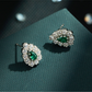 Earedge - Rhinestone Teardrop Micro Inlaid Stud Earrings