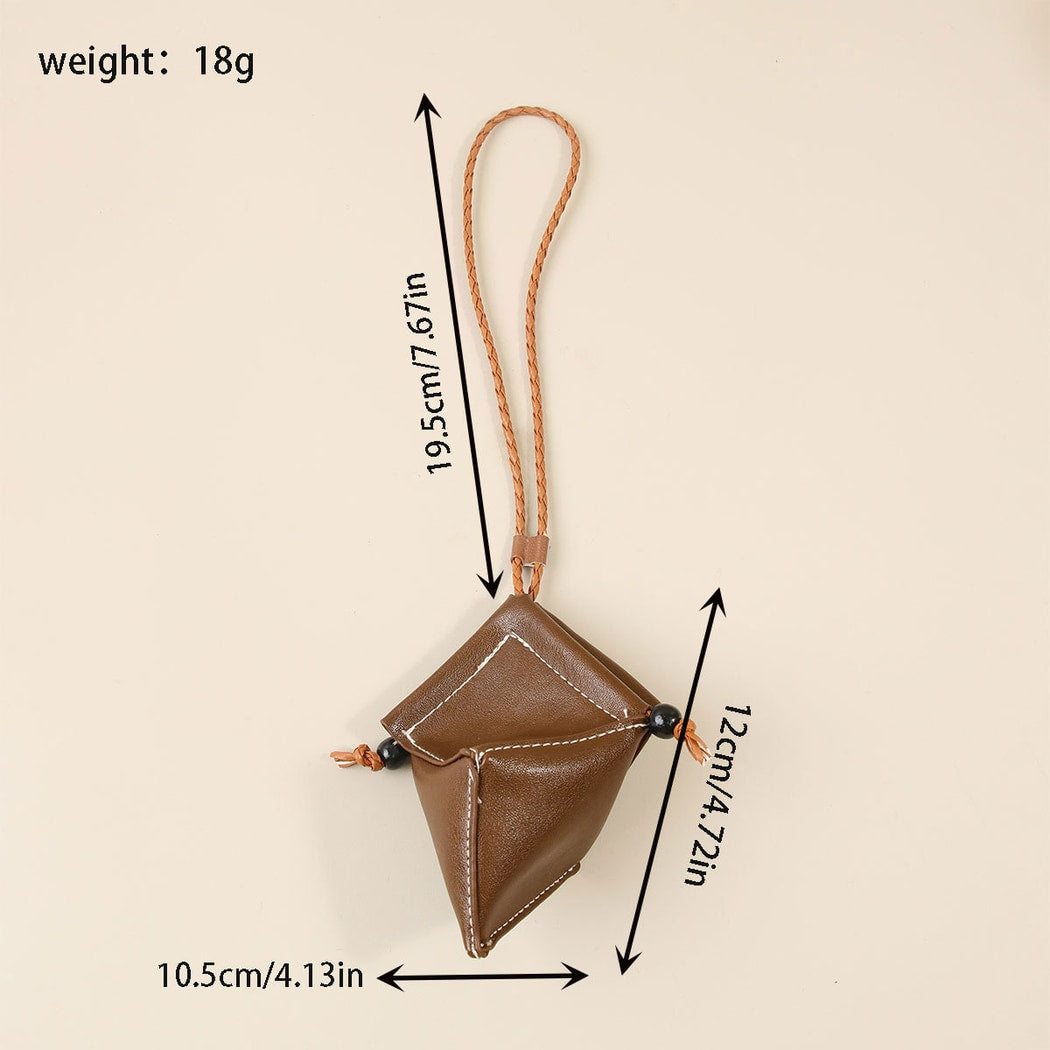 Keypus - Retro PU Bag Shape Bag Charm Keychain