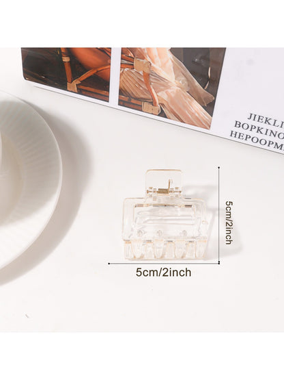 Beau - Minimalist Square Openwork Hair Claw Clip