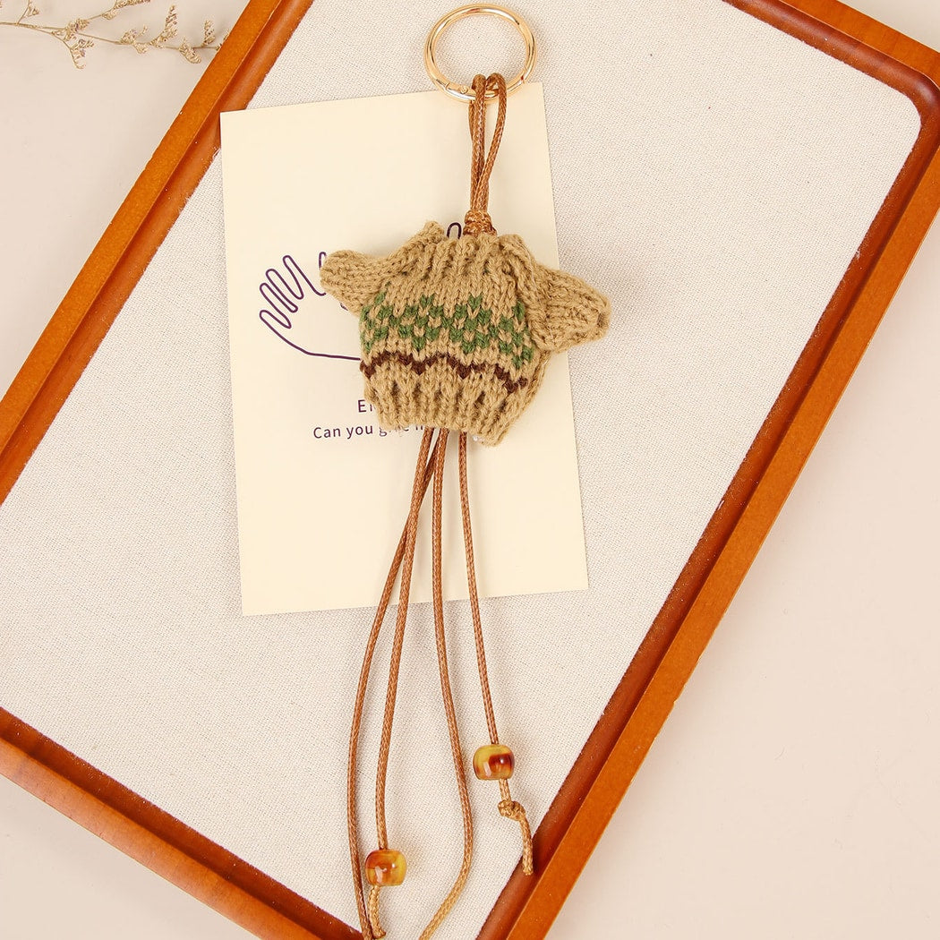 Keypus - Retro Sweater Mini Doll Alloy Keychain