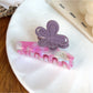 Beau - Floral Acetate Fiber Straight Claw Clip