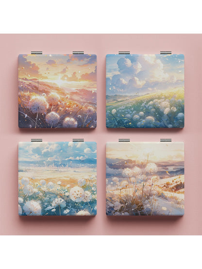 Mirroray - Dandelion Pattern Folding Mirror