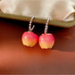 Earedge - Cute Fruit Inspired Apple Shape Stud Earrings