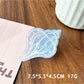 Beau blue ocean style claw clip with light reflection emphasizing smooth texture