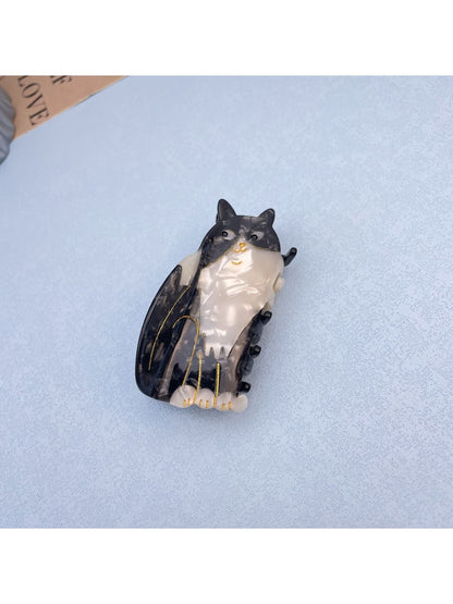 Beau - Cat Acetate Claw Clip