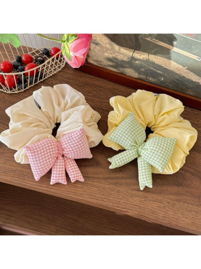 Gifty - Cute Plaid Bow Scrunchie