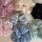 Gifty - Sheer Glossy Ruffle Polyester Scrunchie